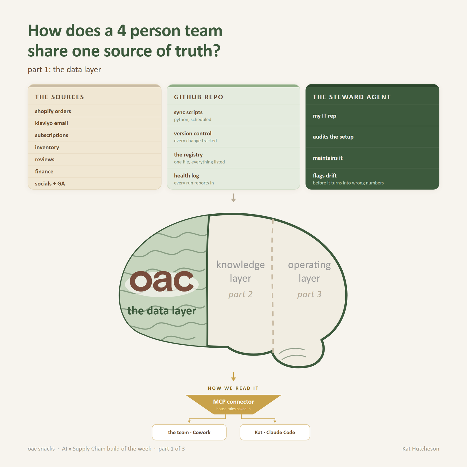 oac's brain, part 1: the data layer